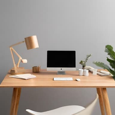 Modern Minimalist Workstation Setup - Imagem 1