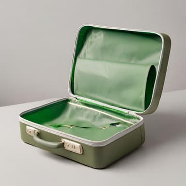 Sleek Olive Green Hardshell Carry-On Luggage - Imagem 3