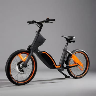 Sleek Futuristic Electric Bicycle - Imagem 1