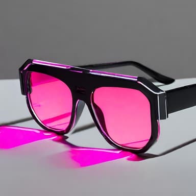 Trendy Pink-Tinted Sunglasses - Imagem 2