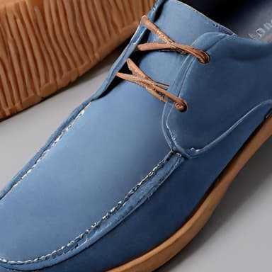 Classic Blue Suede Casual Shoes - Imagem 2