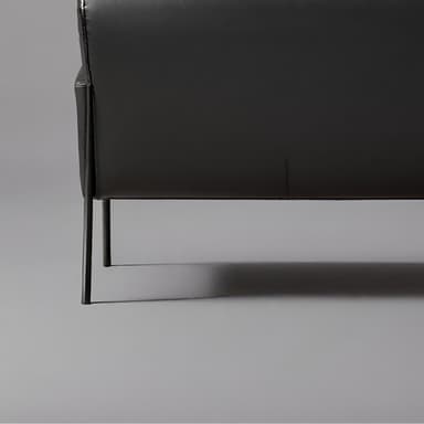Sleek Modern Leather Sofa - Imagem 3