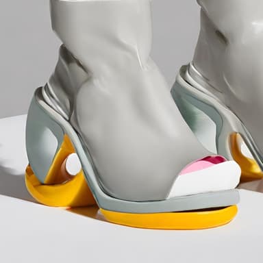 Futuristic Chic High-Heel Boots - Imagem 2