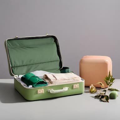 Sleek Olive Green Hardshell Carry-On Luggage - Imagem 2