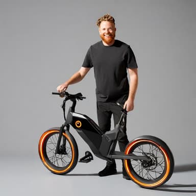 Sleek Futuristic Electric Bicycle - Imagem 3