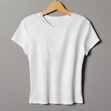 Classic White Crew Neck T-Shirt - Imagem 1