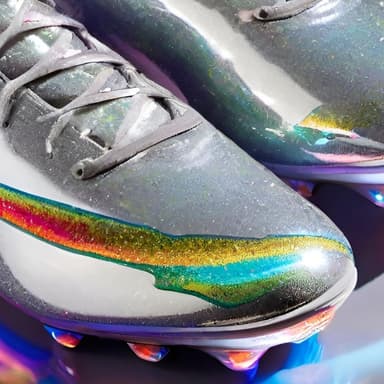 Futuristic Holographic Soccer Cleats - Imagem 3