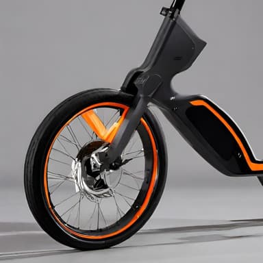 Sleek Futuristic Electric Bicycle - Imagem 2