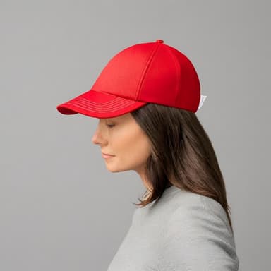 Classic Red Baseball Cap - Imagem 2