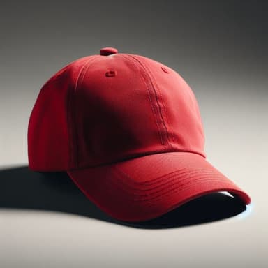 Classic Red Baseball Cap - Imagem 1